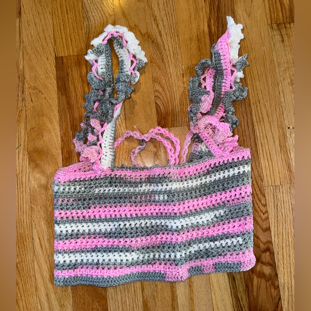 Girls HANDMADE crochet top